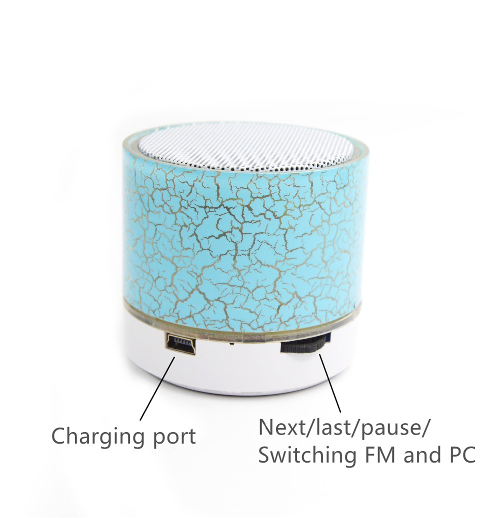 LED Light MINI Bluetooth A9 TF USB Wireless Portable Music Sound Speaker